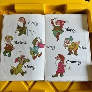 Disney | Other | 973 Vintage Snow White And The Seven Dwarfs | Poshmark
